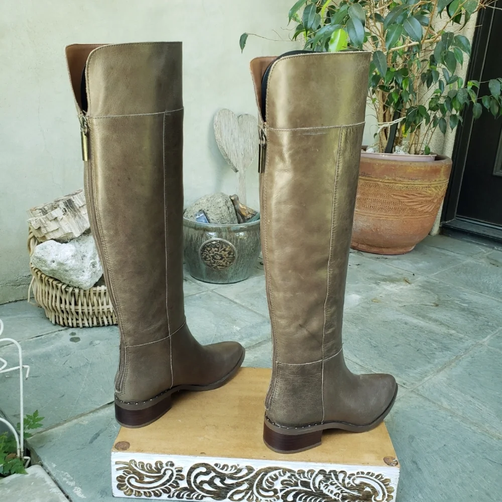 Beautiful Franco Sarto x Anthropologie OTK Leather Boots